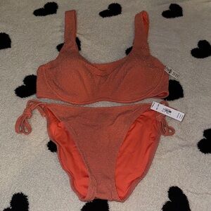 PINK Victoria's Secret Orange Bikini